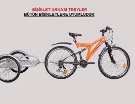 BİSİKLET ARKASI TREYLER – BÜTÜN BİSİKLETLERE UYUMLUDUR.